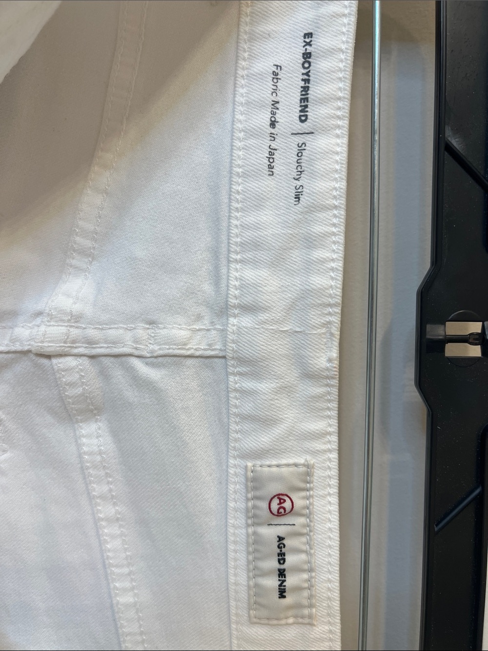 AG-ED Denim White Cropped Roll Cuff Capris - Picture 2 of 9